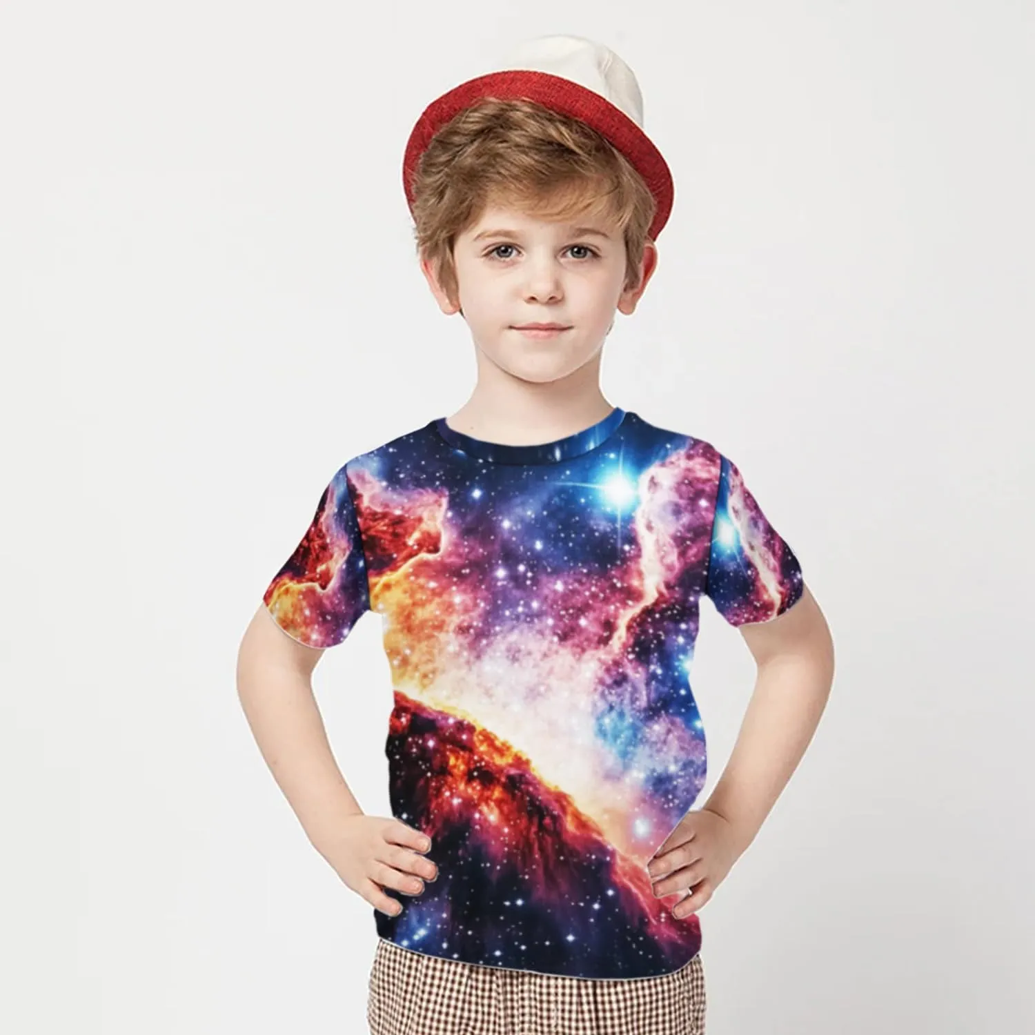 3D Graphic T Shirts for Boys Girls Kids, Casual Crewneck Short Sleeve Tops Tees for Teens 6-16 Years
