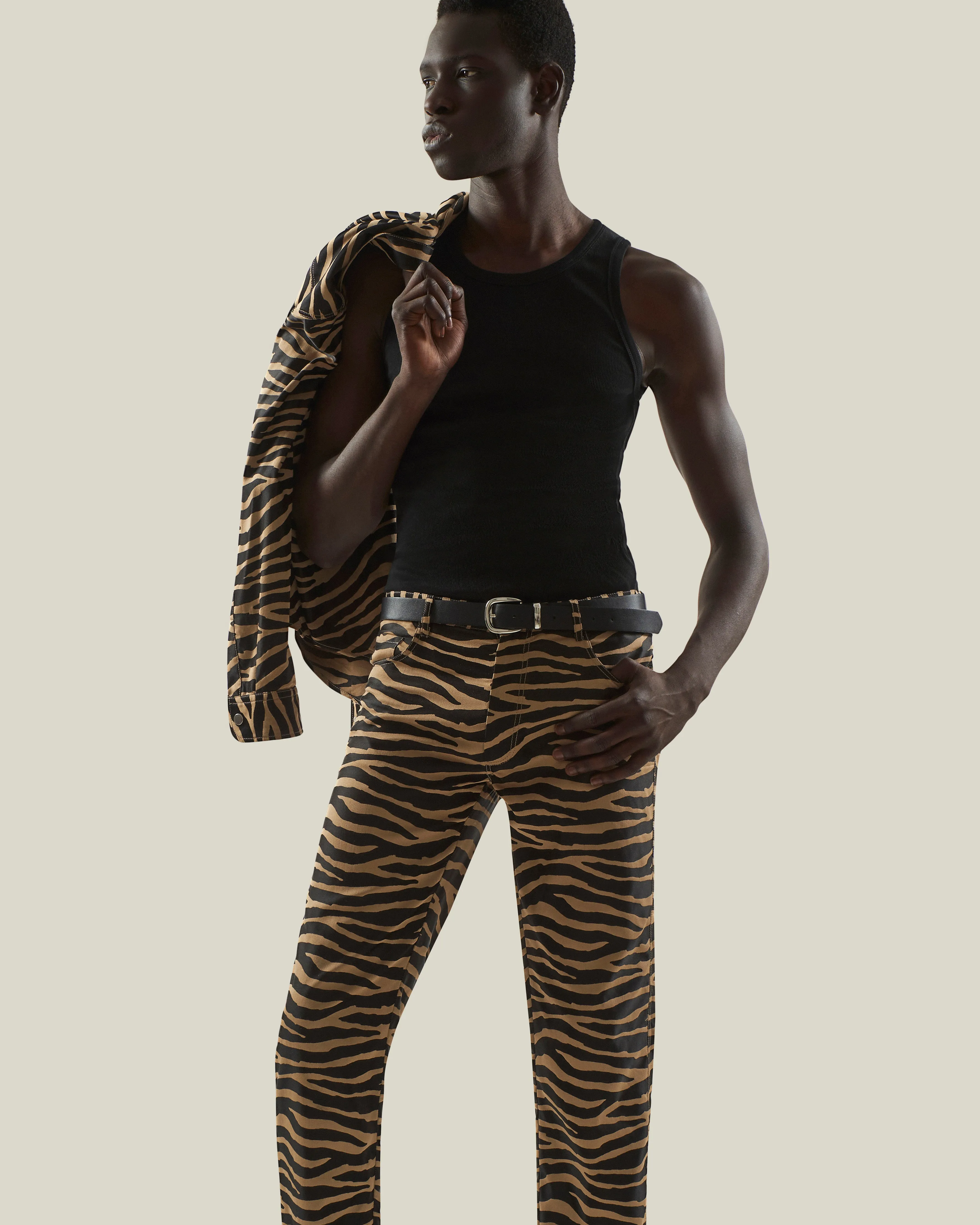 Antonio Pants Sand & Black