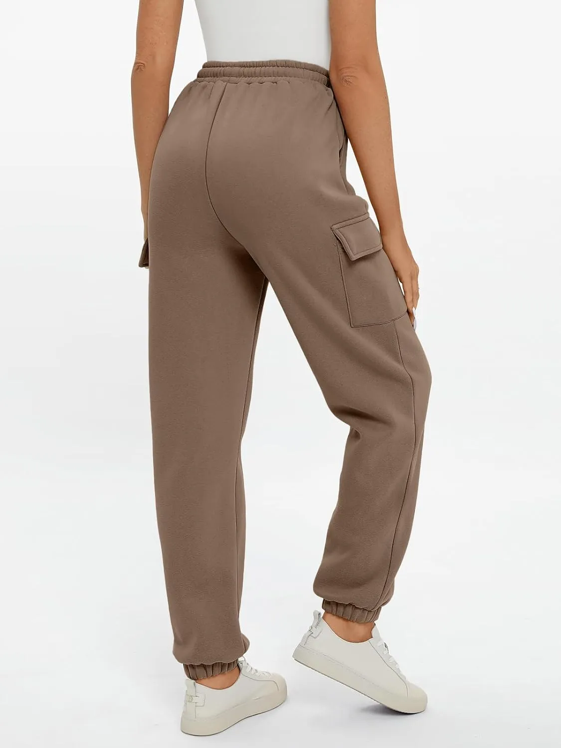 AUTOMET Womens Sweatpants Cargo Fleece Lined Baggy Athletic Jogger with Pockets 2025 Casual Trendy Pants Fall Outfits