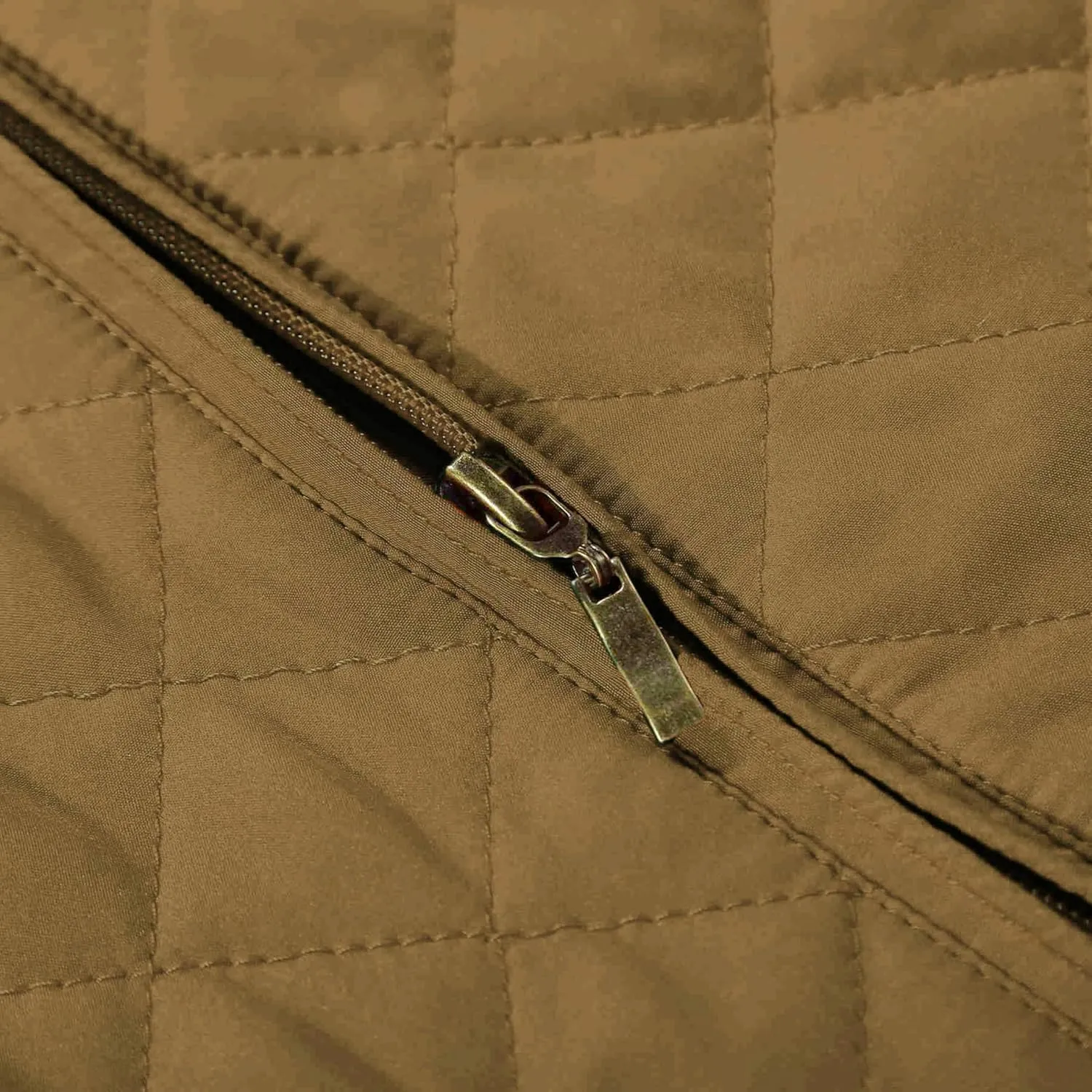 Bienzoe Women Quilted Casual Vest: Lightweight Packable Sleeveless Jacket