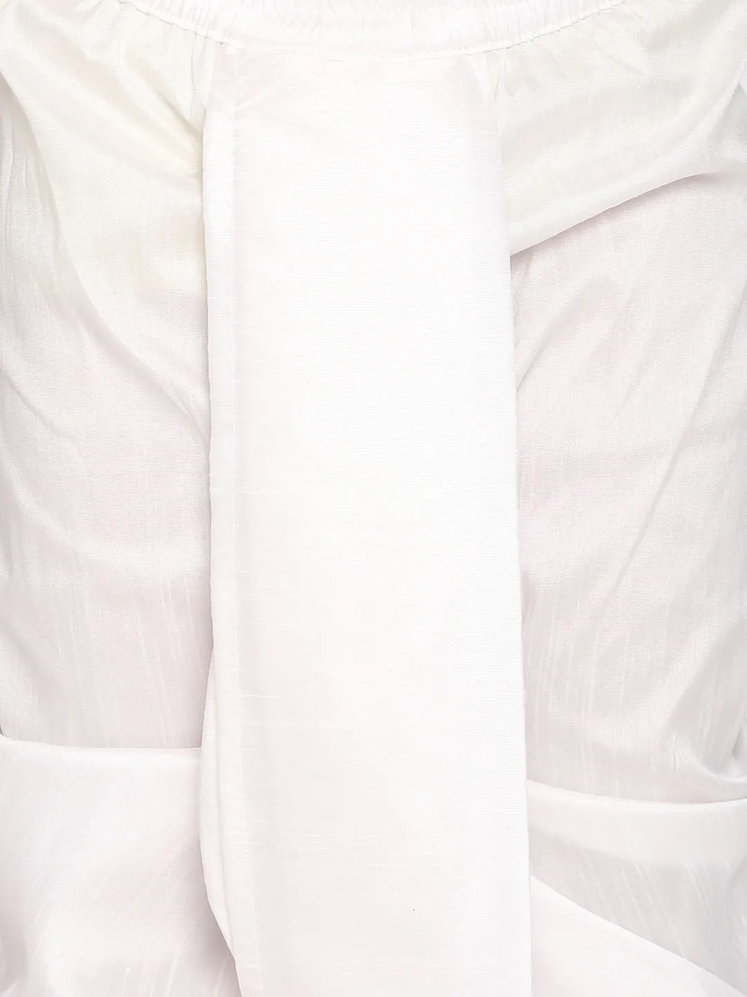 Boy's Blue And White Kurta And Dhoti Set - Vastramay Boys