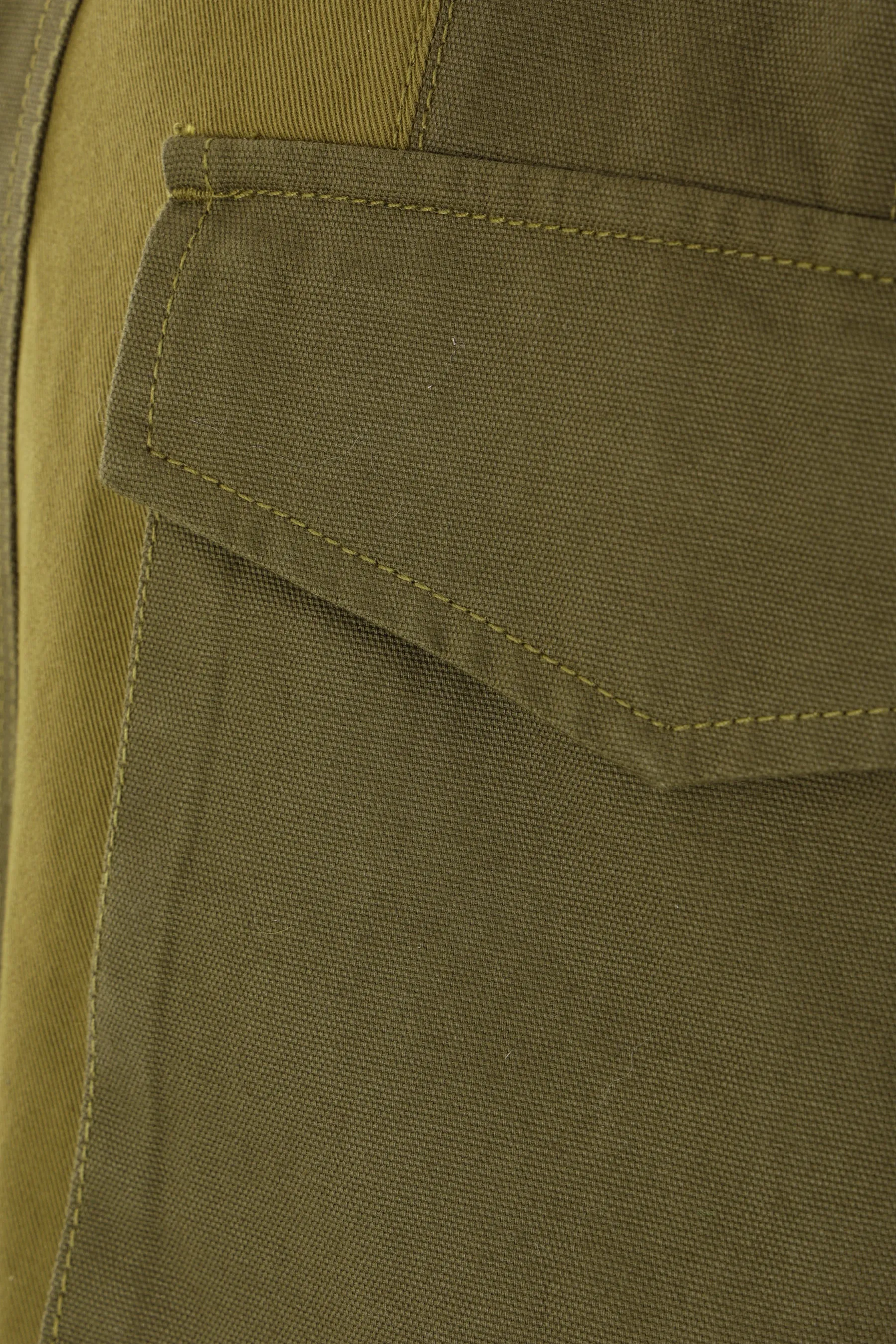 canvas oversize jacket with braided yoke