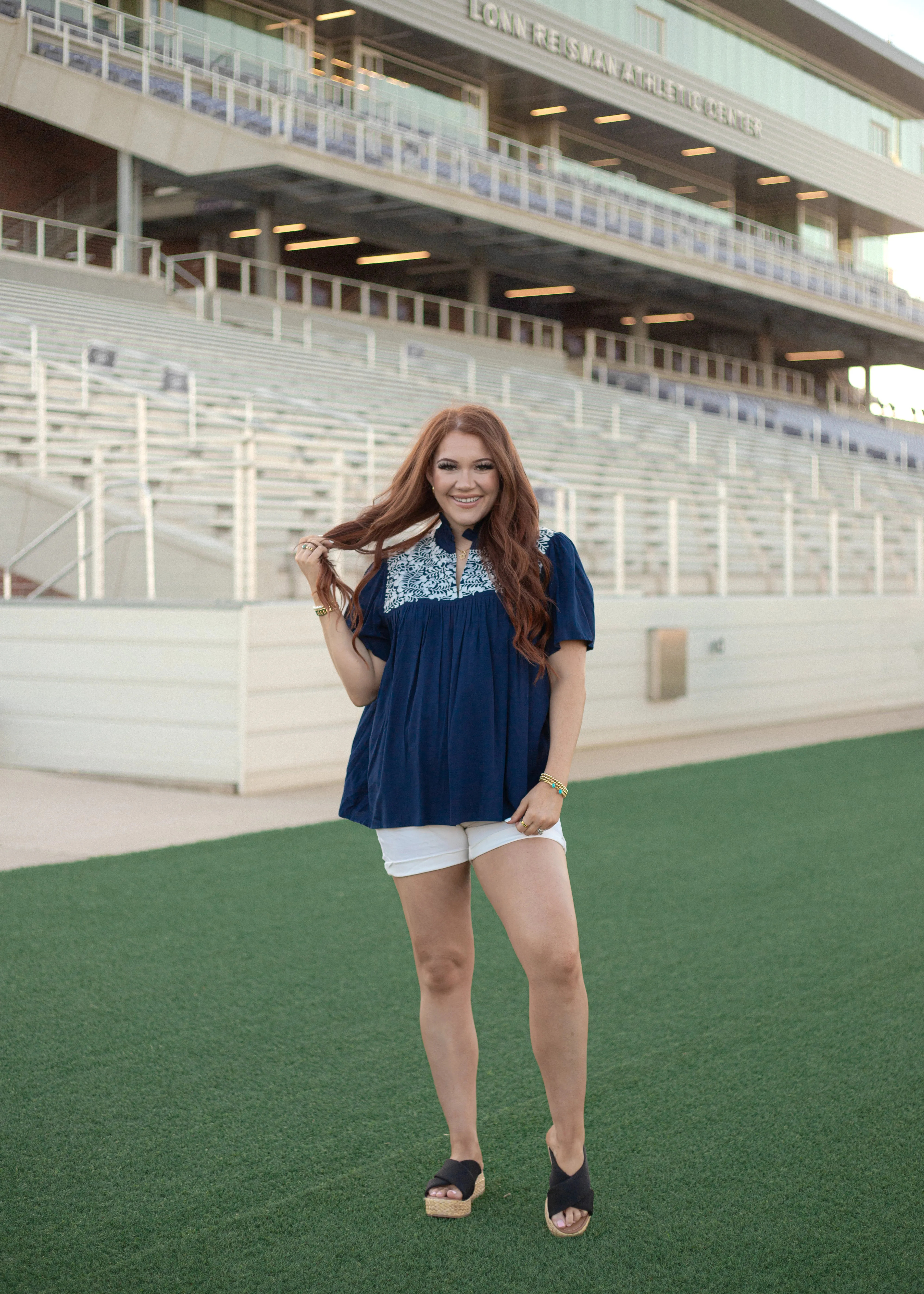 Cowboy Embroidered Top