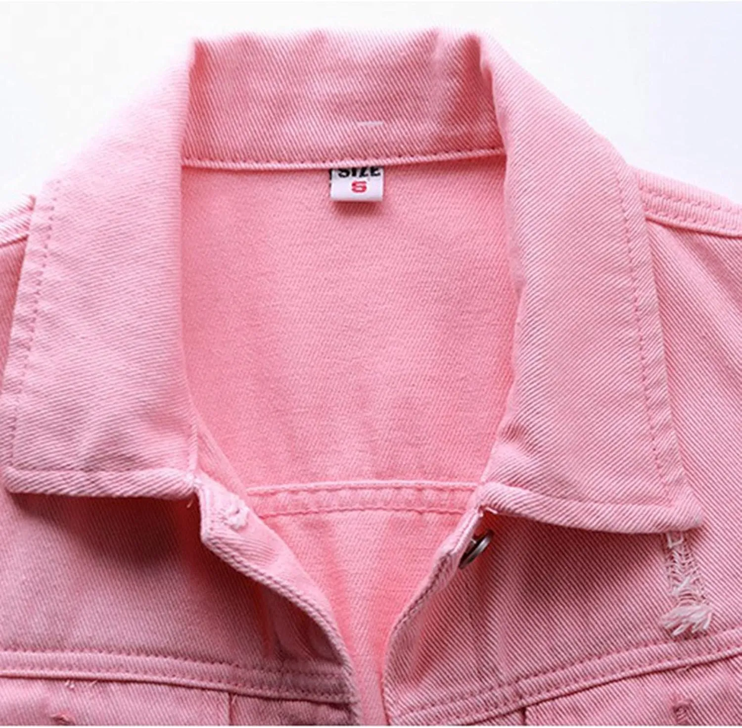 Denim Jacket for Women Casual Lapel Collar Sleeveless Denim Blazer Plus Size Cute Frayed Cropped Vest Top