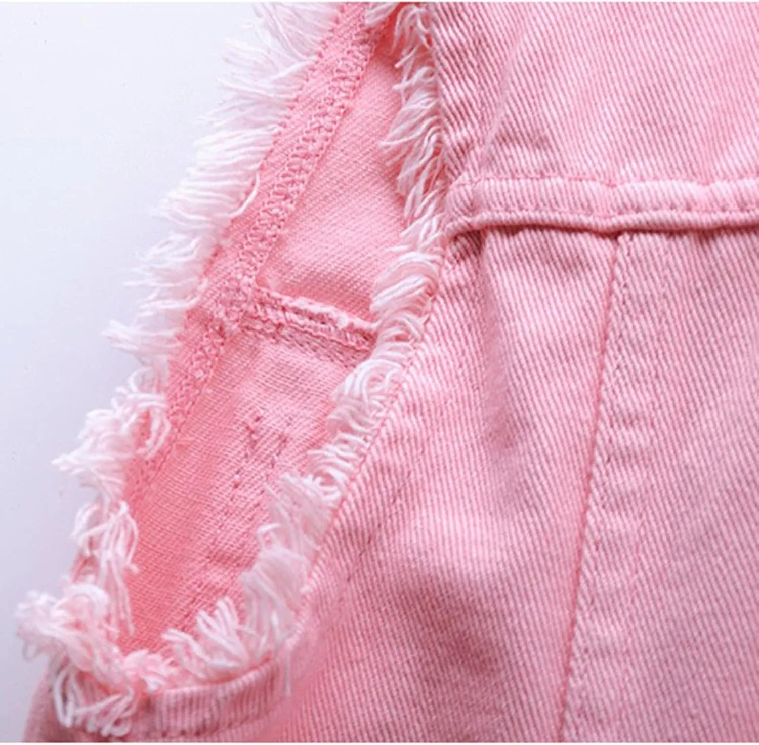 Denim Jacket for Women Casual Lapel Collar Sleeveless Denim Blazer Plus Size Cute Frayed Cropped Vest Top