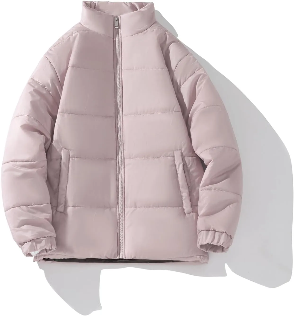 Down Cotton Coat for Men Winter Warm Quilted Jacket Thicken Padded Insulated Jacket Outwear Puffy Couple Winter Coat