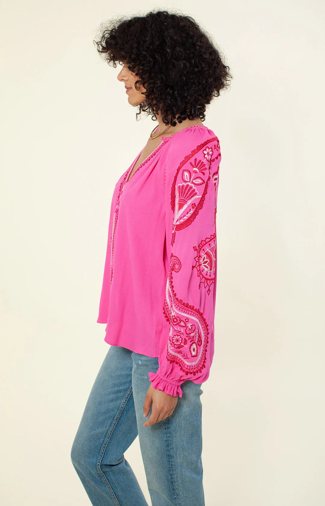 Elisa Embroidered Top