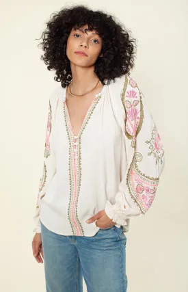Elisa Embroidered Top