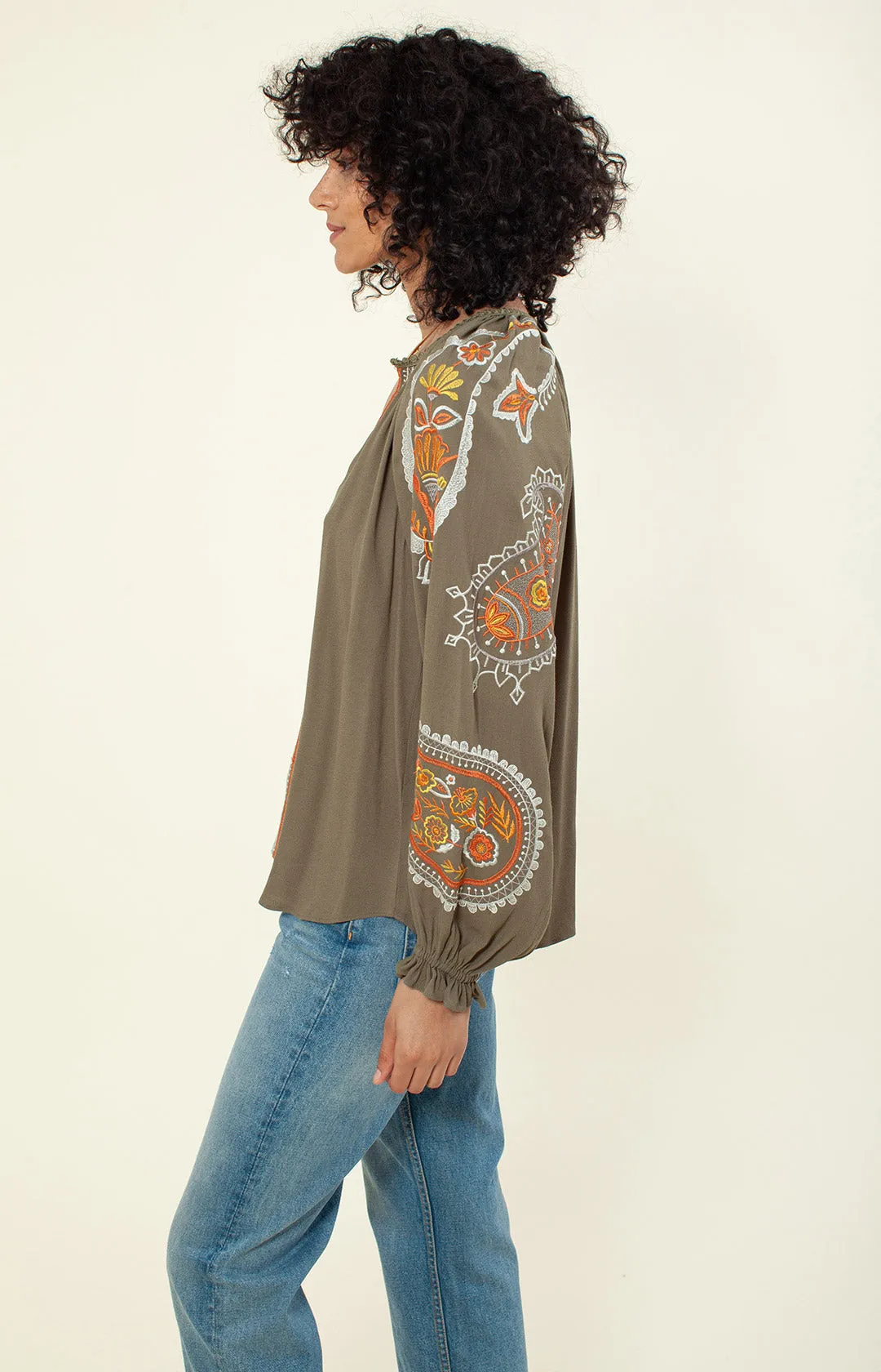 Elisa Embroidered Top