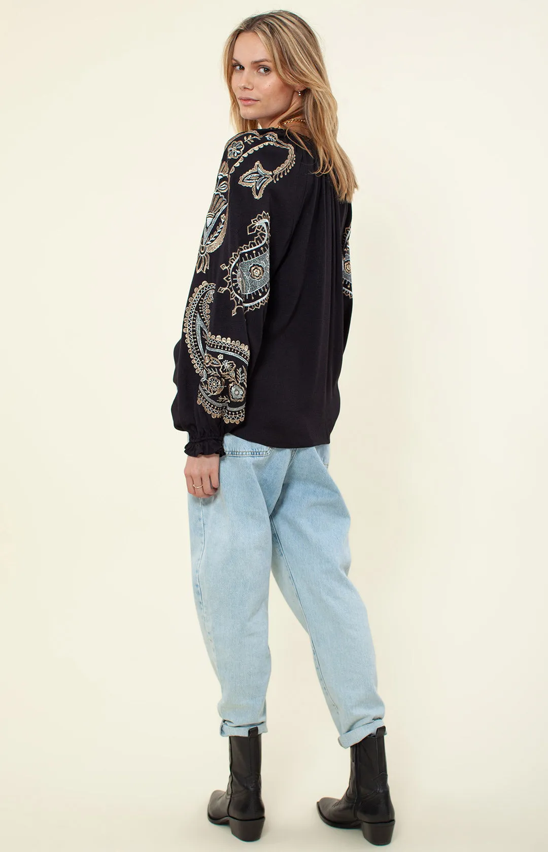 Elisa Embroidered Top