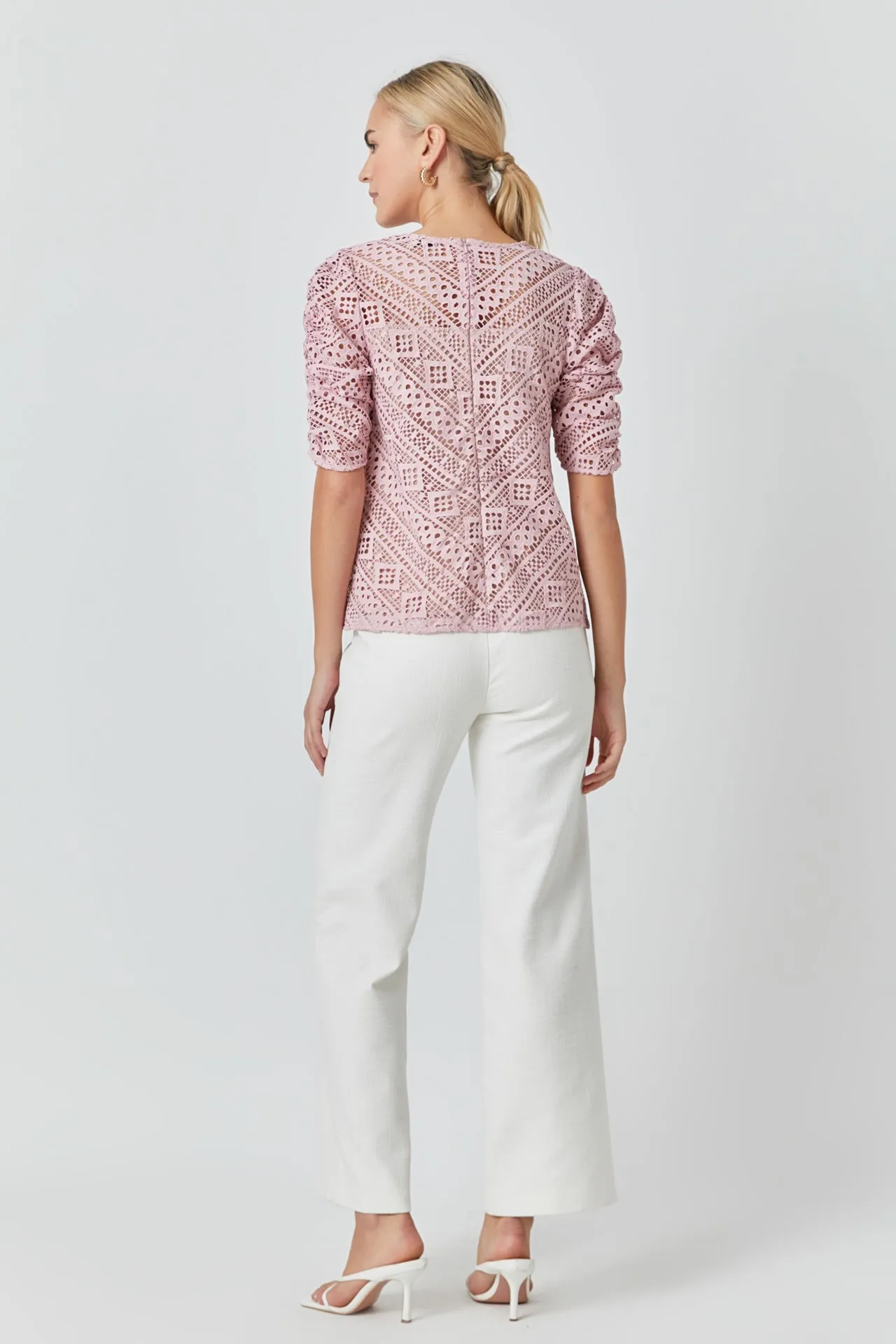 Embroidered Lace Top
