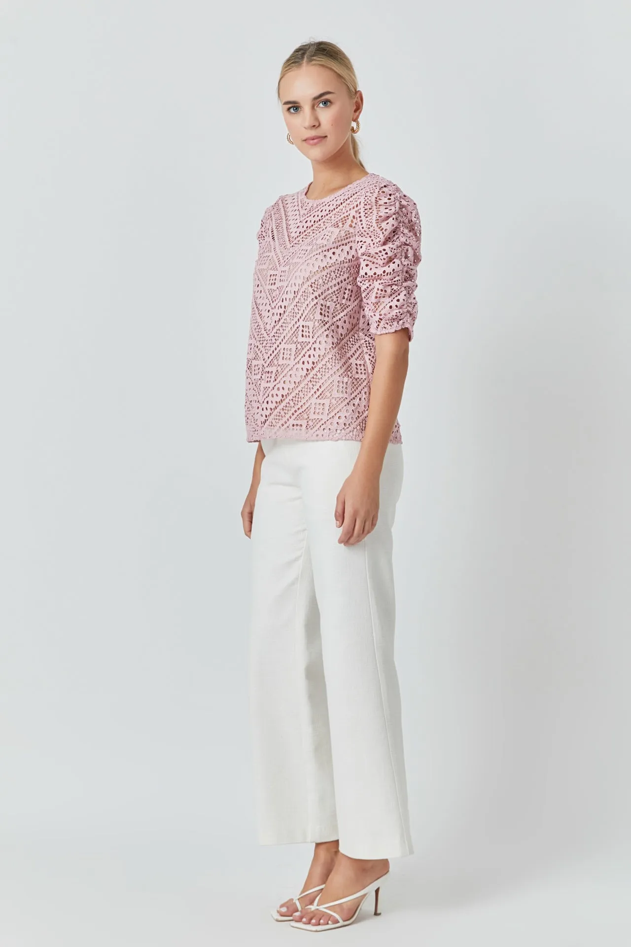 Embroidered Lace Top