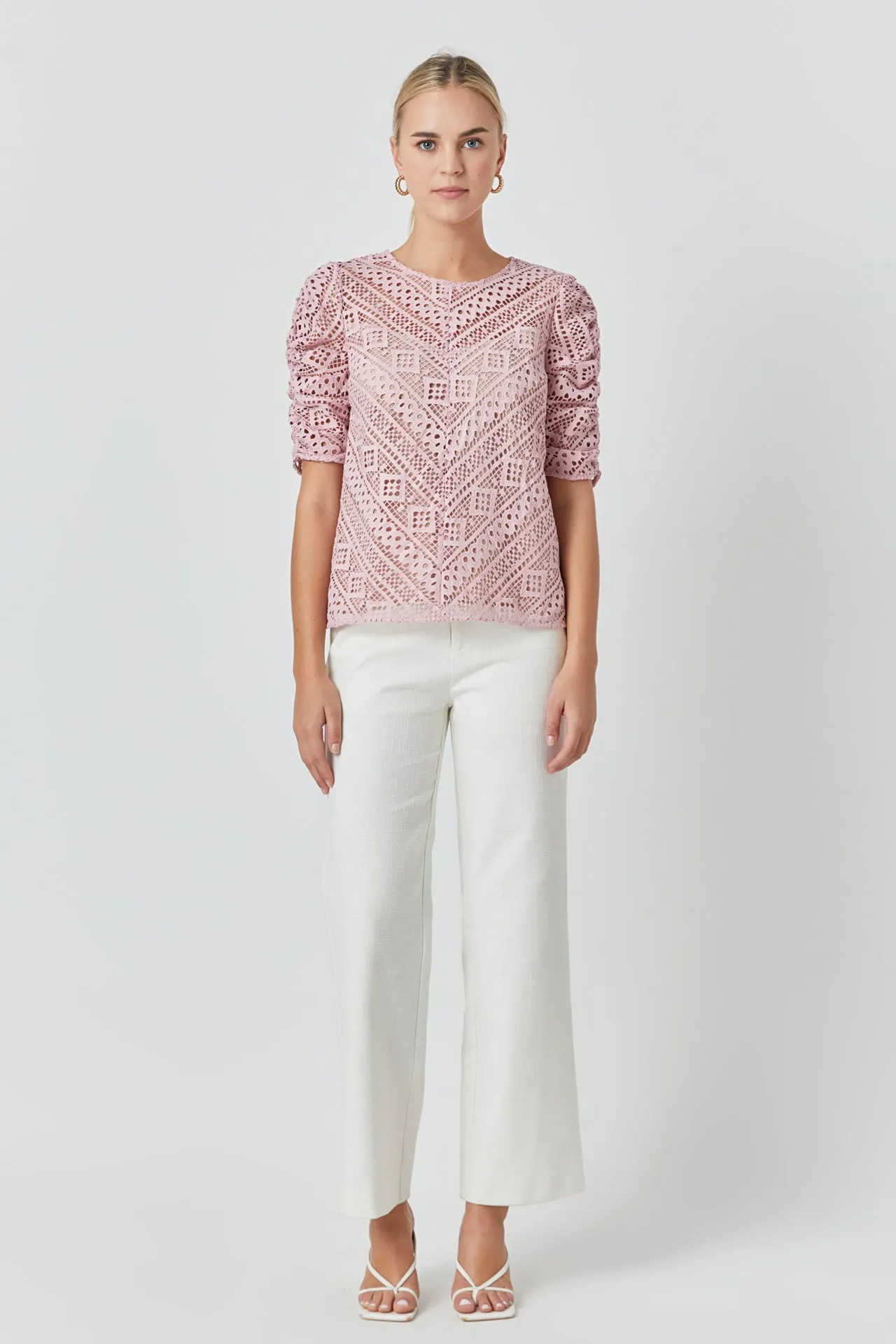 Embroidered Lace Top