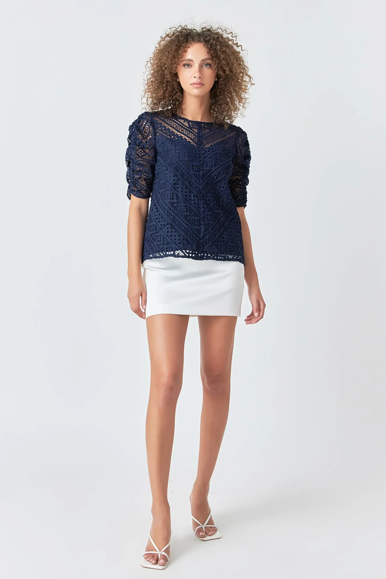 Embroidered Lace Top