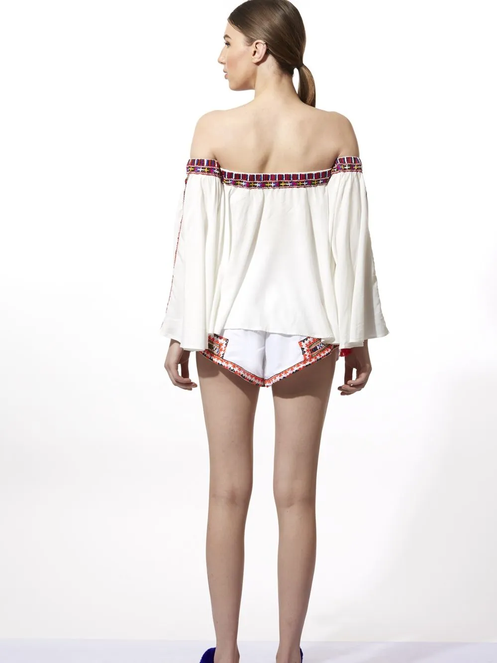 Embroidered Top & Shorts