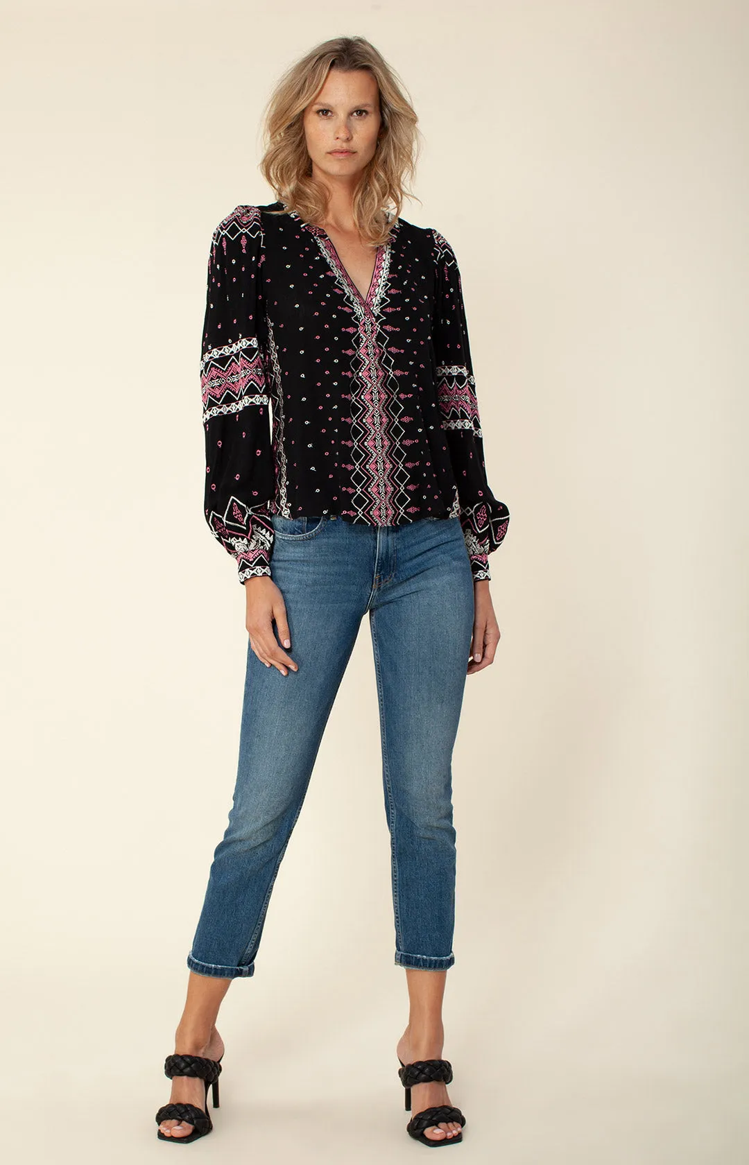 Evelyn Embroidered Top