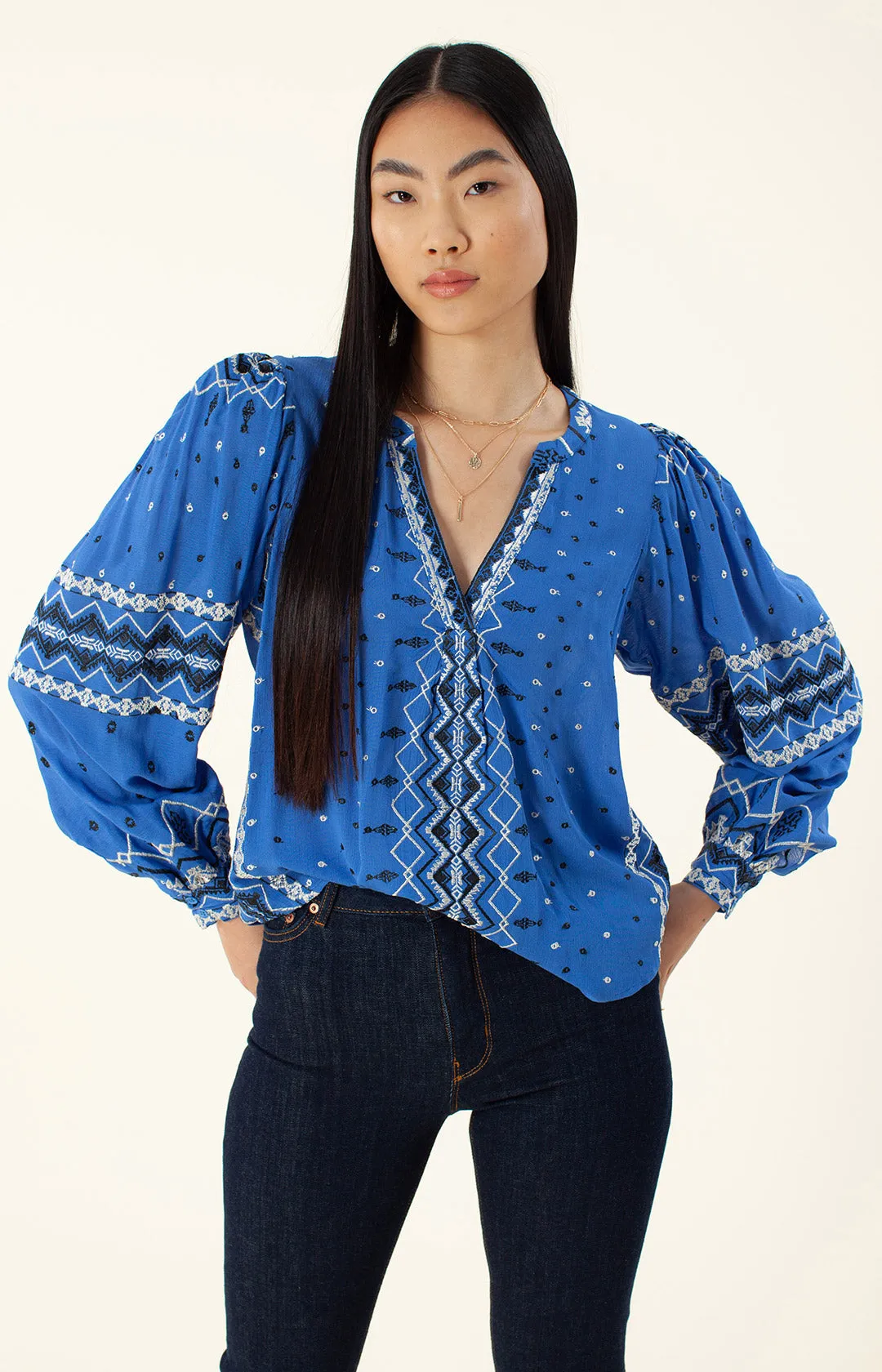Evelyn Embroidered Top
