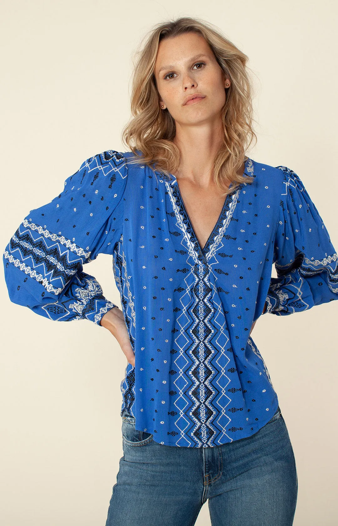 Evelyn Embroidered Top