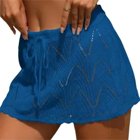 Fanvereka Women Low Waist Pleated Skirt Y2k Cargo Short Denim Skirt Casual Mini A-line Jean Skirt 90s Streetwear