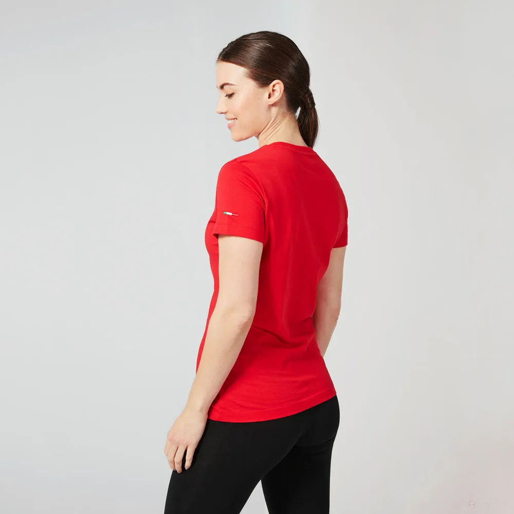 Ferrari Womens T-shirt, Small shield, Red, 2021