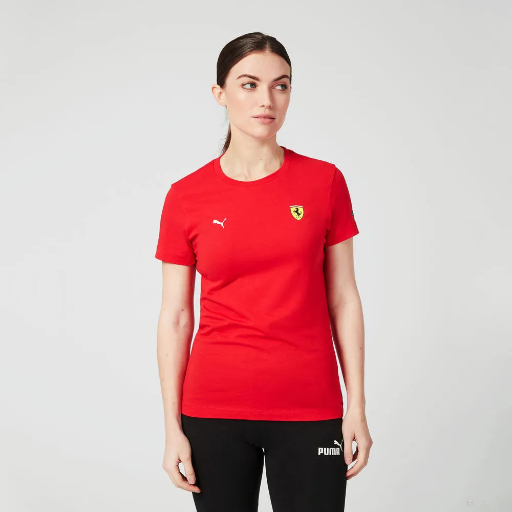 Ferrari Womens T-shirt, Small shield, Red, 2021
