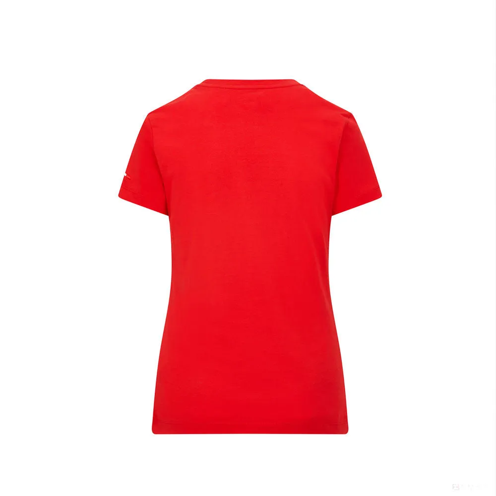 Ferrari Womens T-shirt, Small shield, Red, 2021