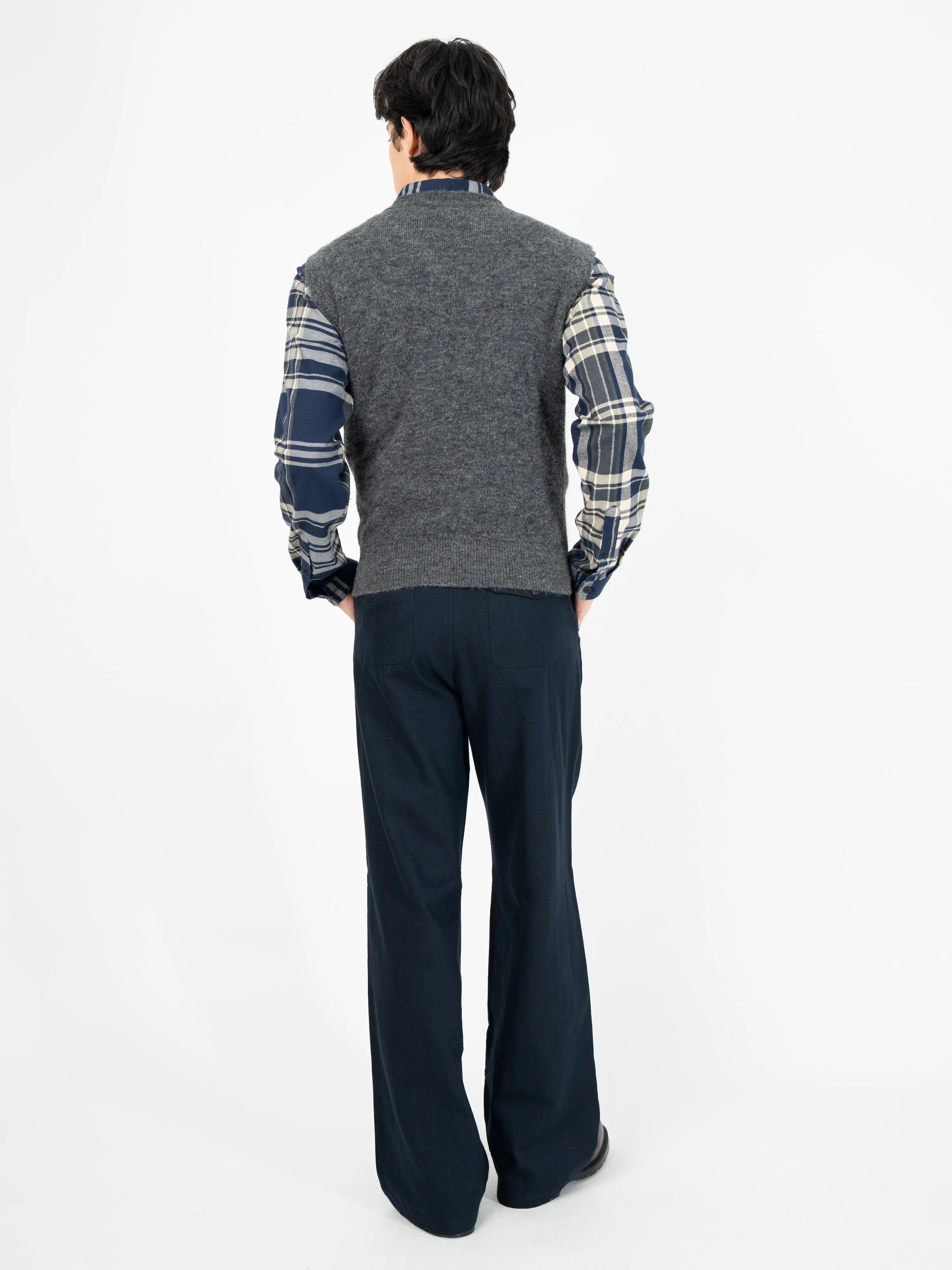 Graves V Neck Vest Rosen Grey