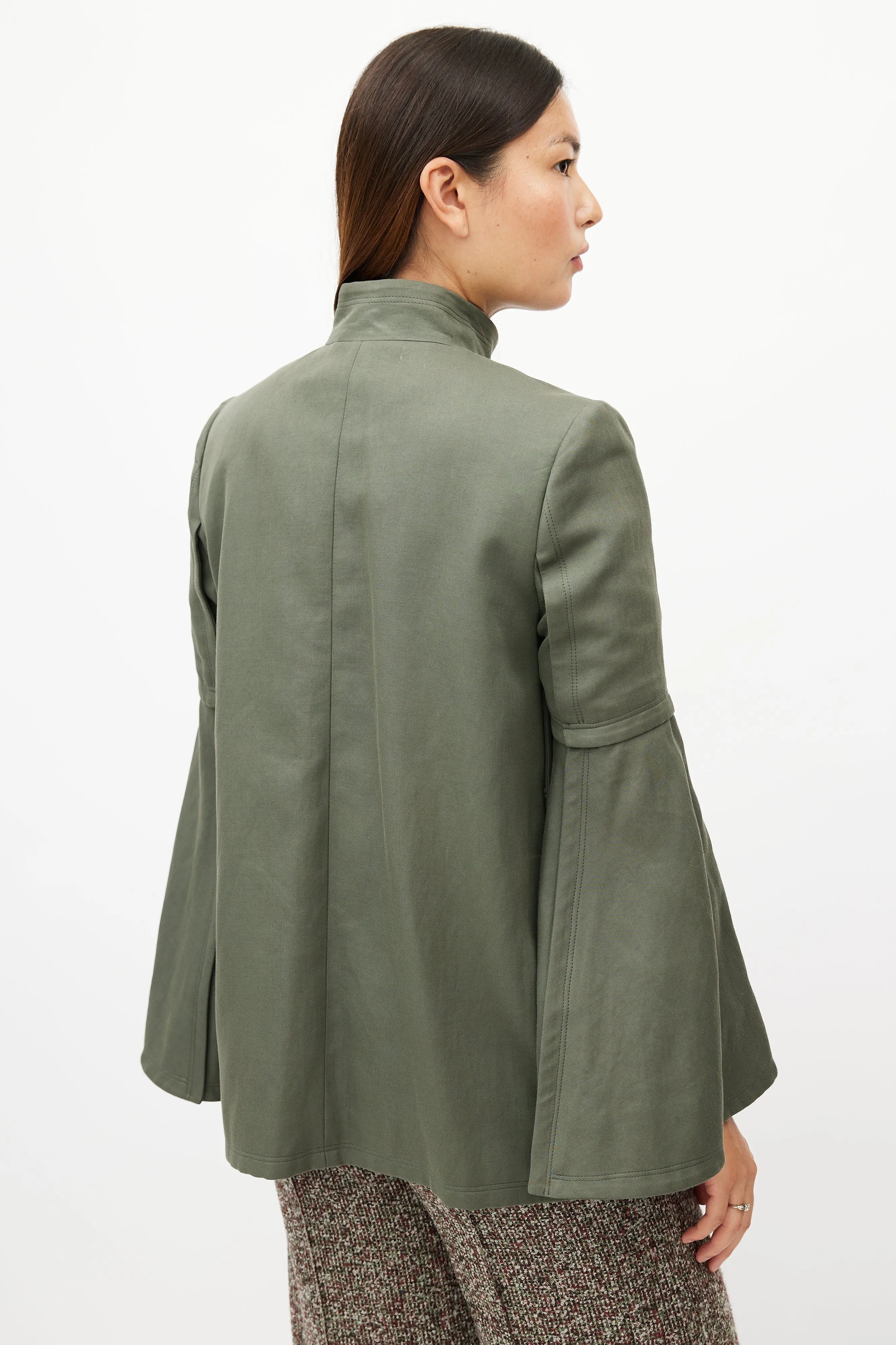 Green & Silver Military Jacket