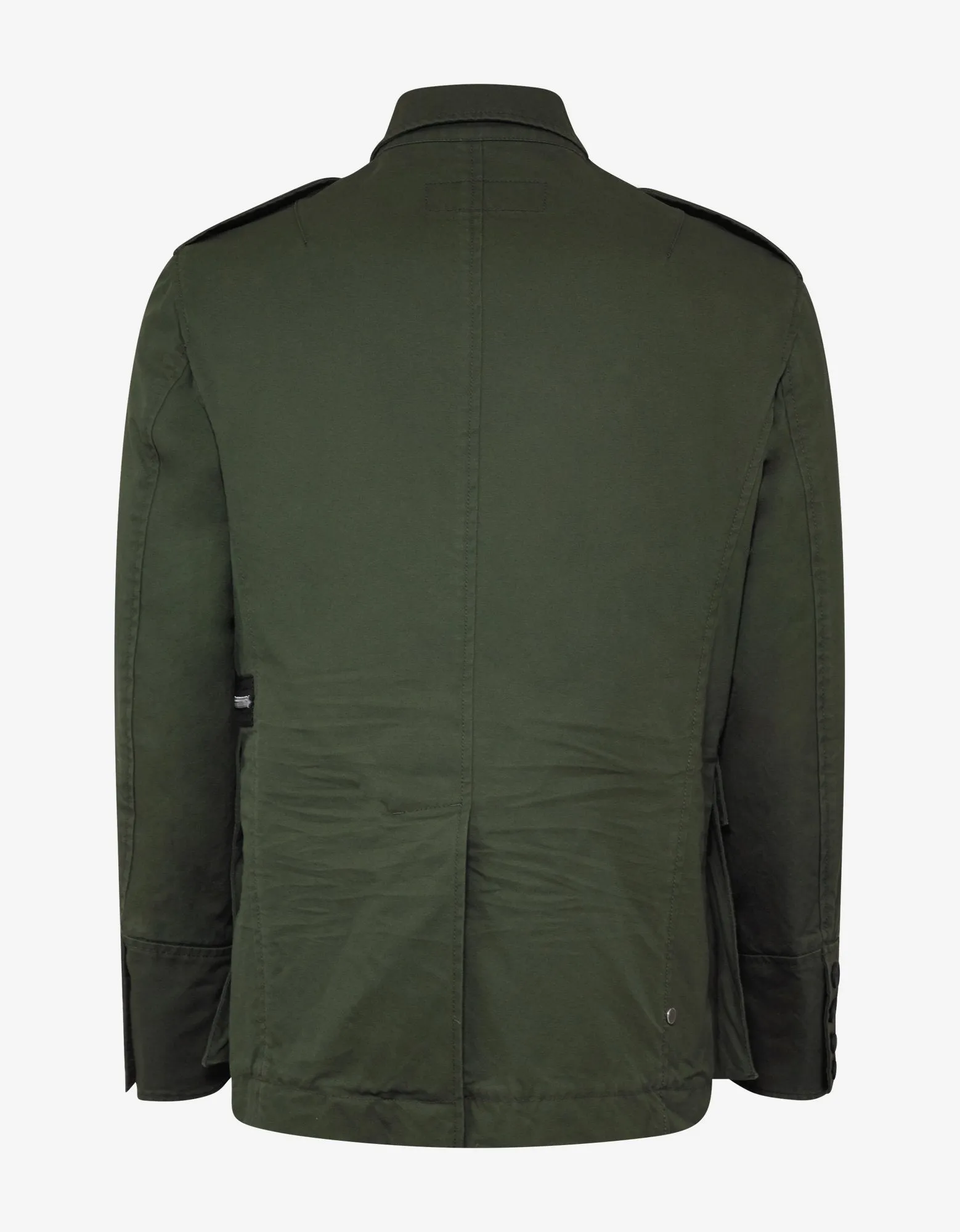 Green D-ring Strap Military Jacket