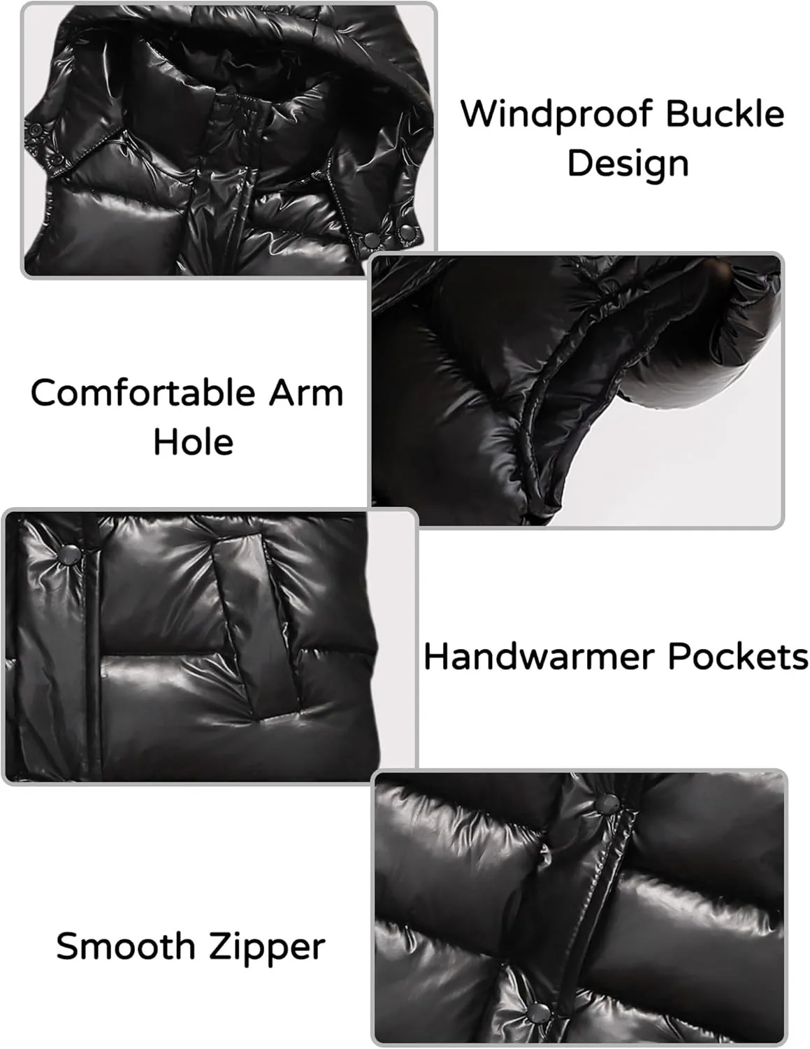 Happy Cherry Boys Girls Down Vest Lightweight Winter Sleeveless Puffer Jacket Water Resistant Wash Free Outerwear Gilet