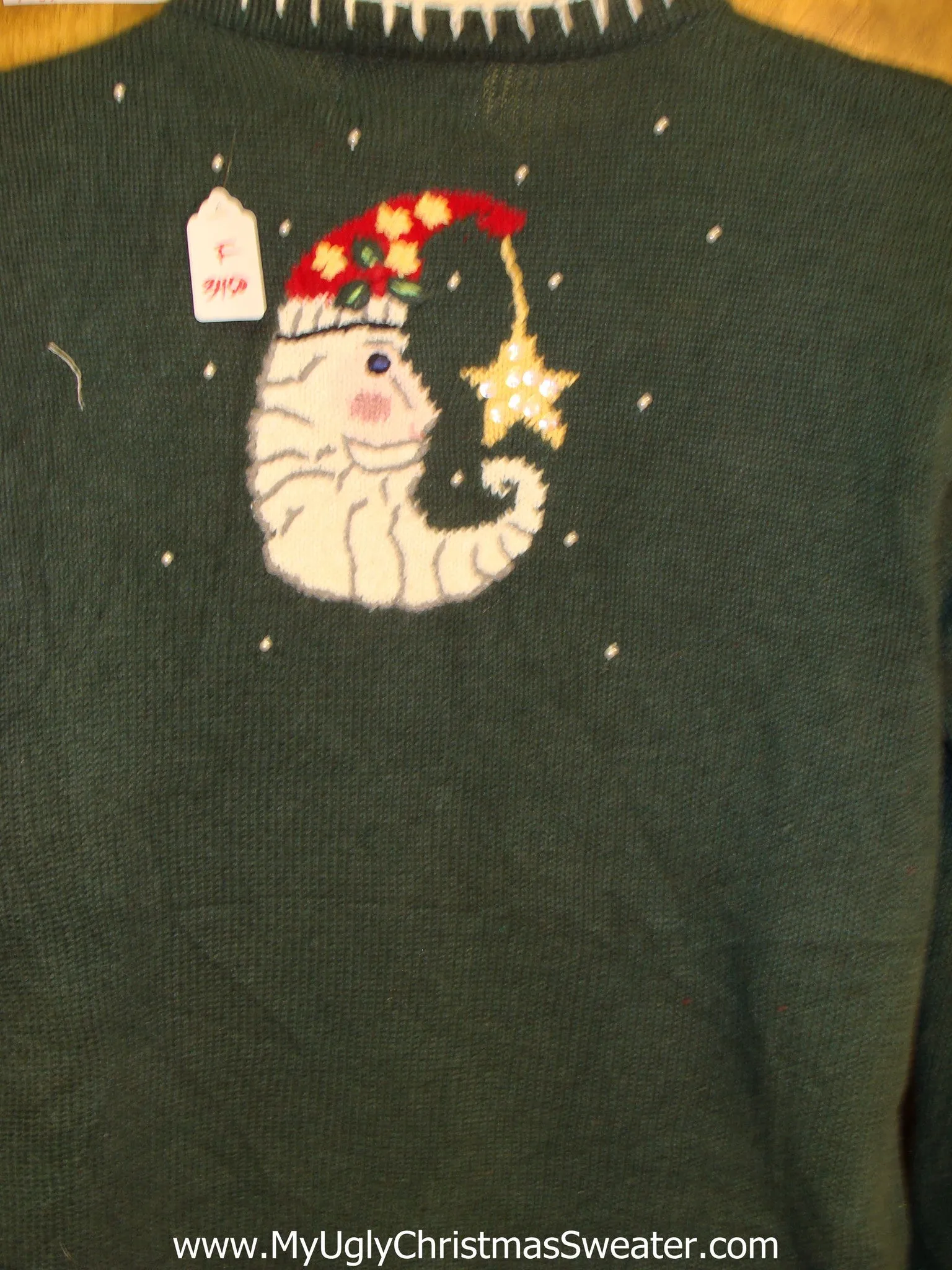 Horrible Scary Moon Faces Christmas Sweater