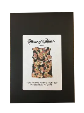 'How To' Make a Drape Front Top Pattern From a T-Shirt