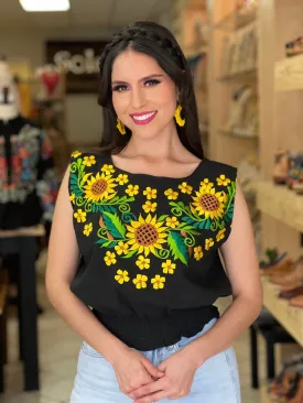 Jimena Girasoles Crop Top