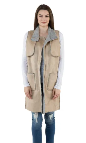 J.O.A. Sleeveless Faux Suede Vest
