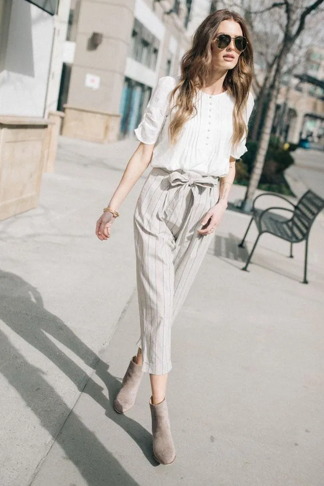 Kallen Embroidered Polka Dot Blouse