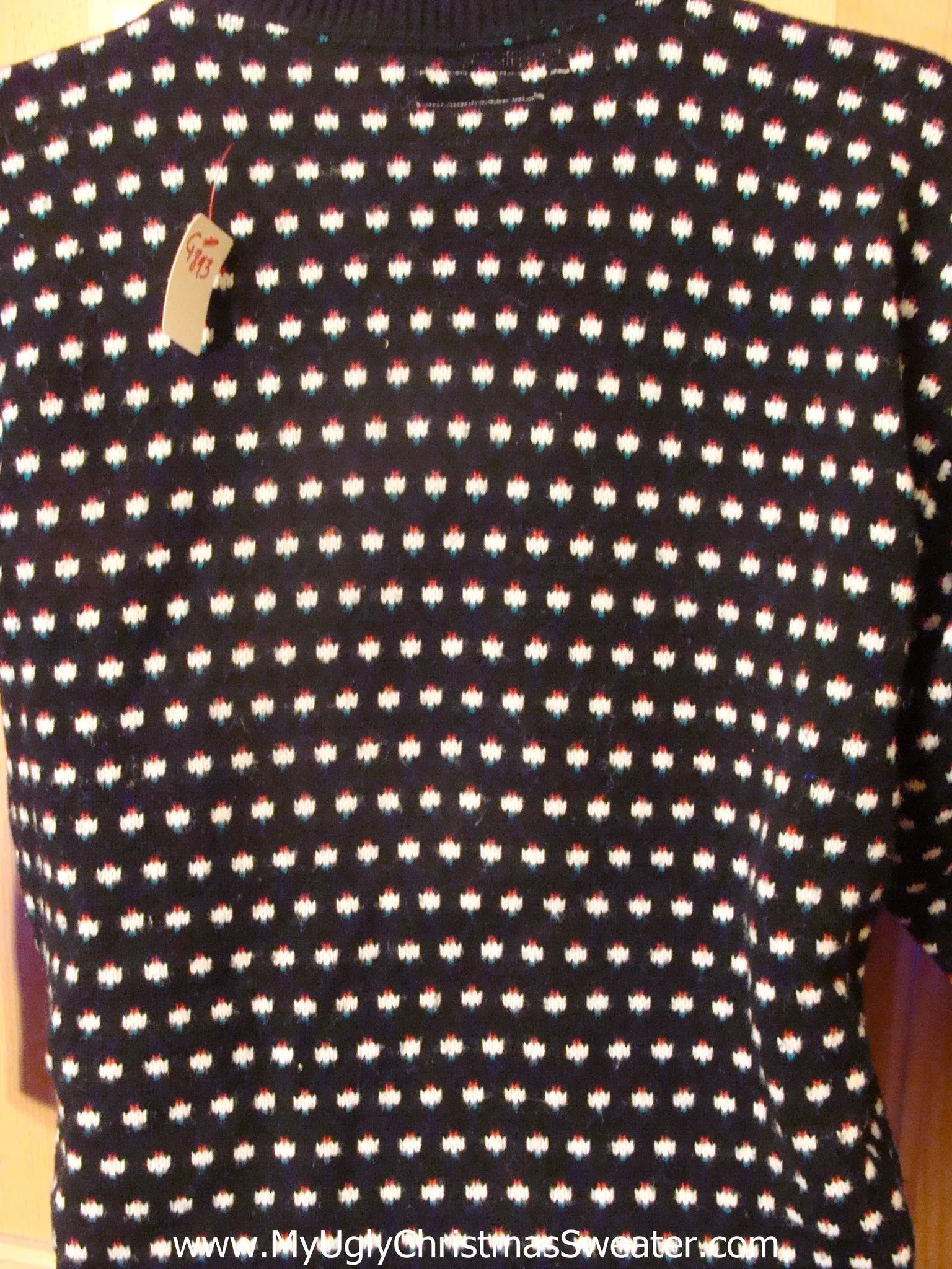 Light Up Ugly Xmas Sweater 80s Bear 2sided Nordic