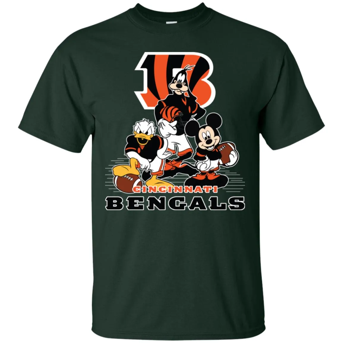 Mickey Mouse Cincinnati Bengals American Football Nfl Sports Shirt