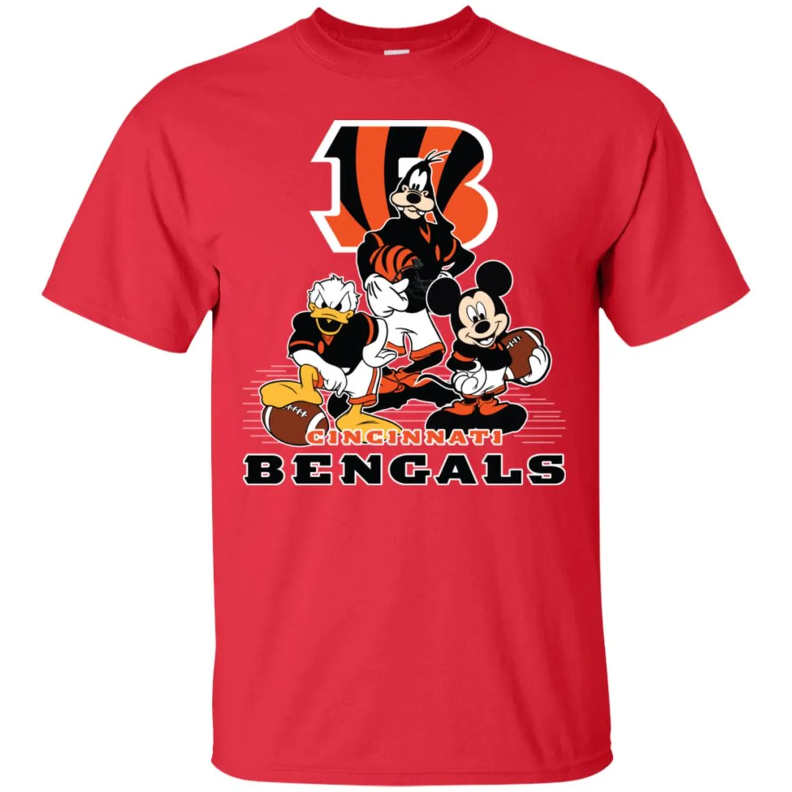 Mickey Mouse Cincinnati Bengals American Football Nfl Sports Shirt