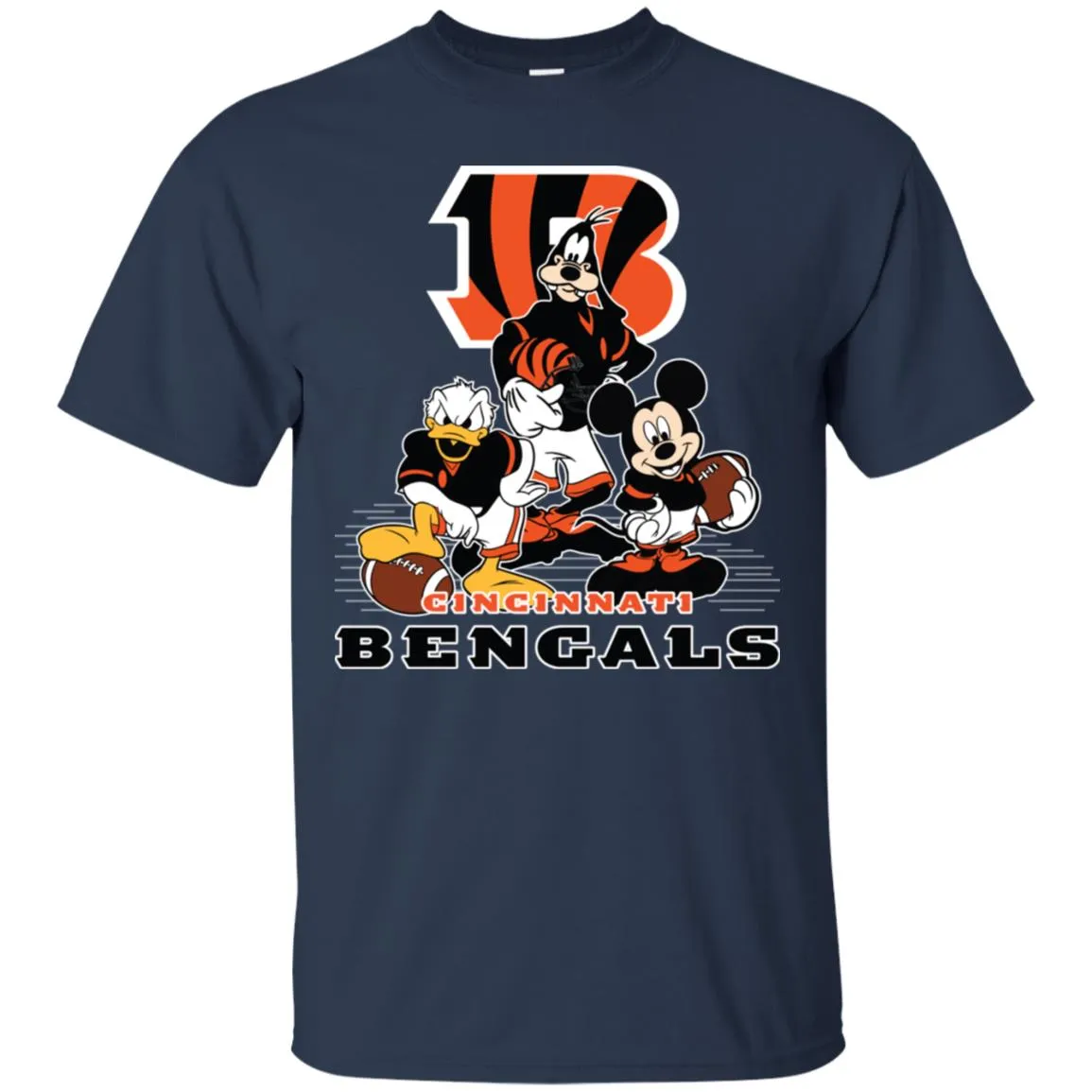 Mickey Mouse Cincinnati Bengals American Football Nfl Sports Shirt