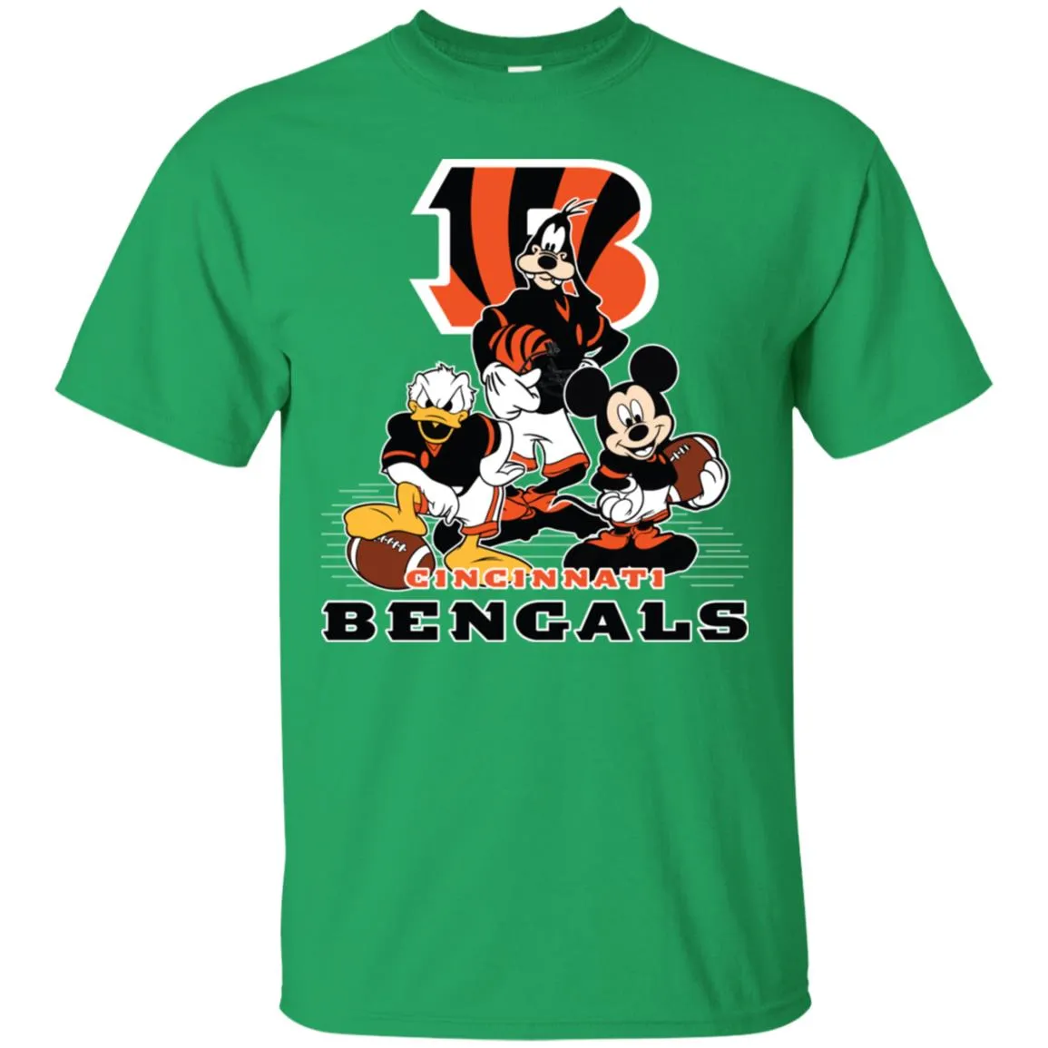 Mickey Mouse Cincinnati Bengals American Football Nfl Sports Shirt