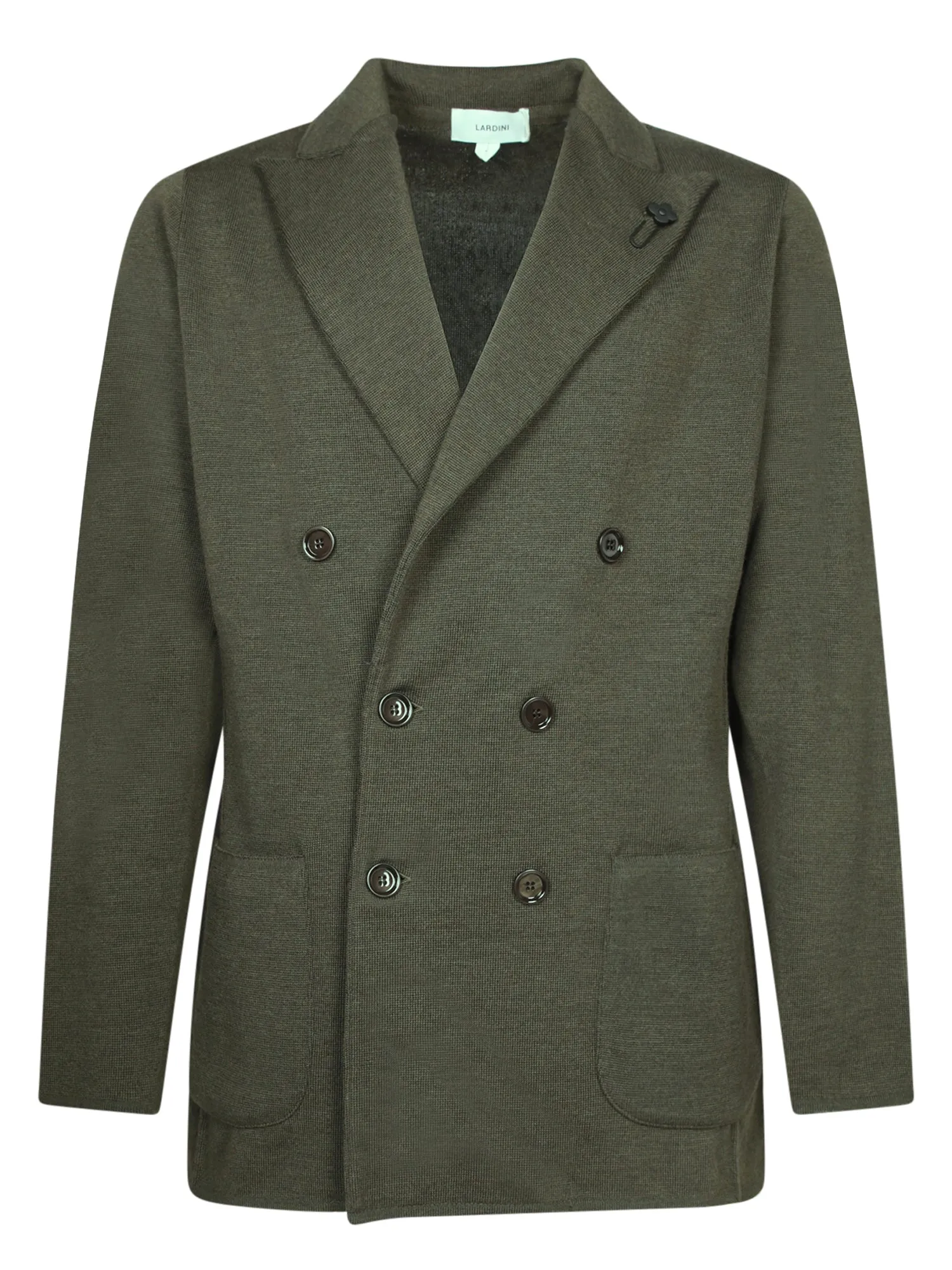 Military Green Wool Cardigan Jacket
