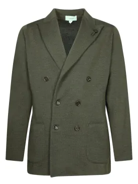 Military Green Wool Cardigan Jacket