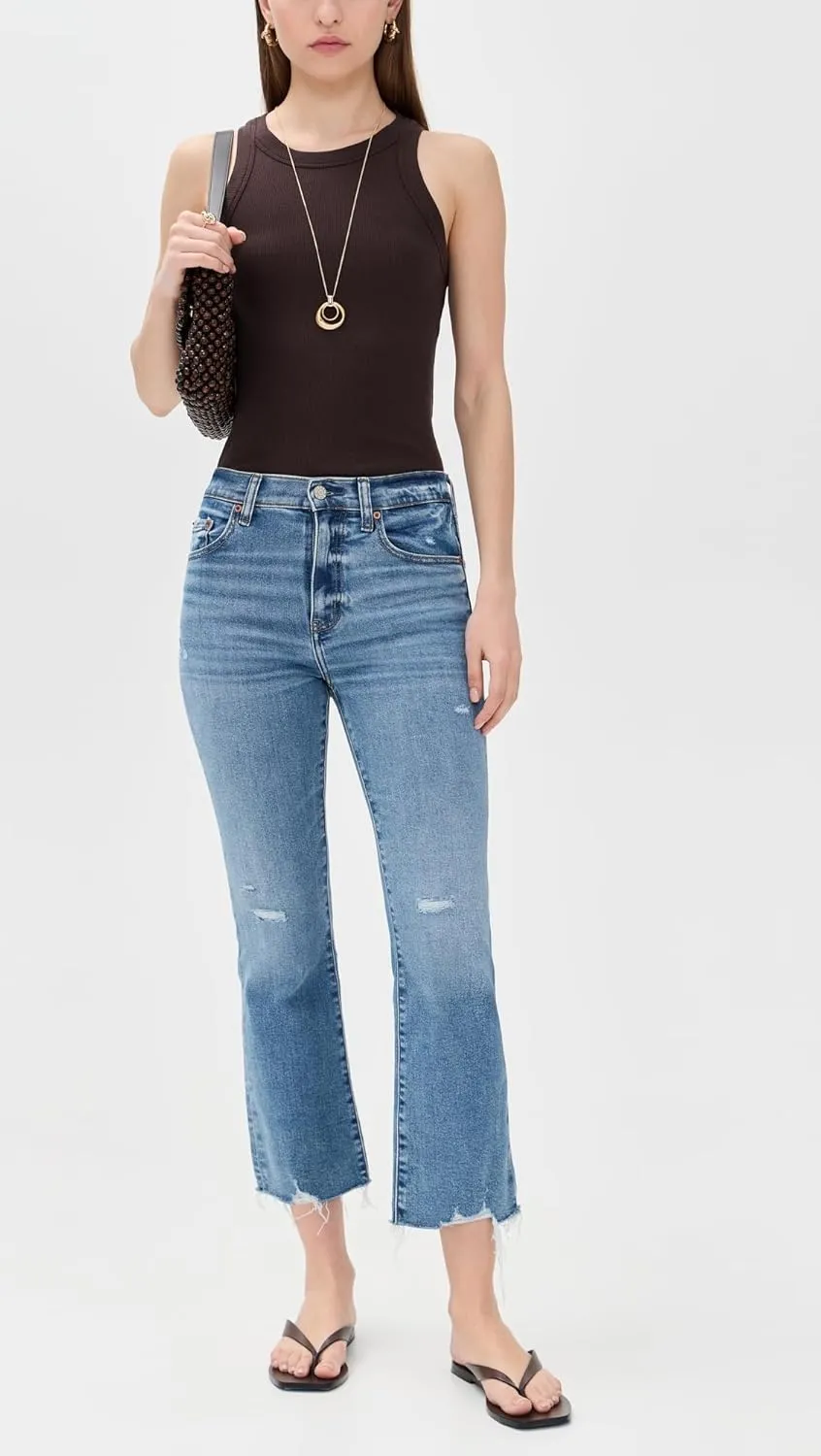 PDA Crop Flare Shy Girl Jeans