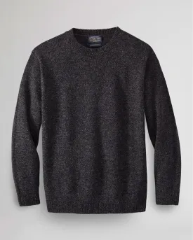 Pendleton MEN'S SHETLAND COLLECTION SWEATER - BLACK HEATHER