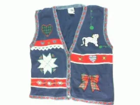 Playing Catch With Yarn-Small Christmas Sweater