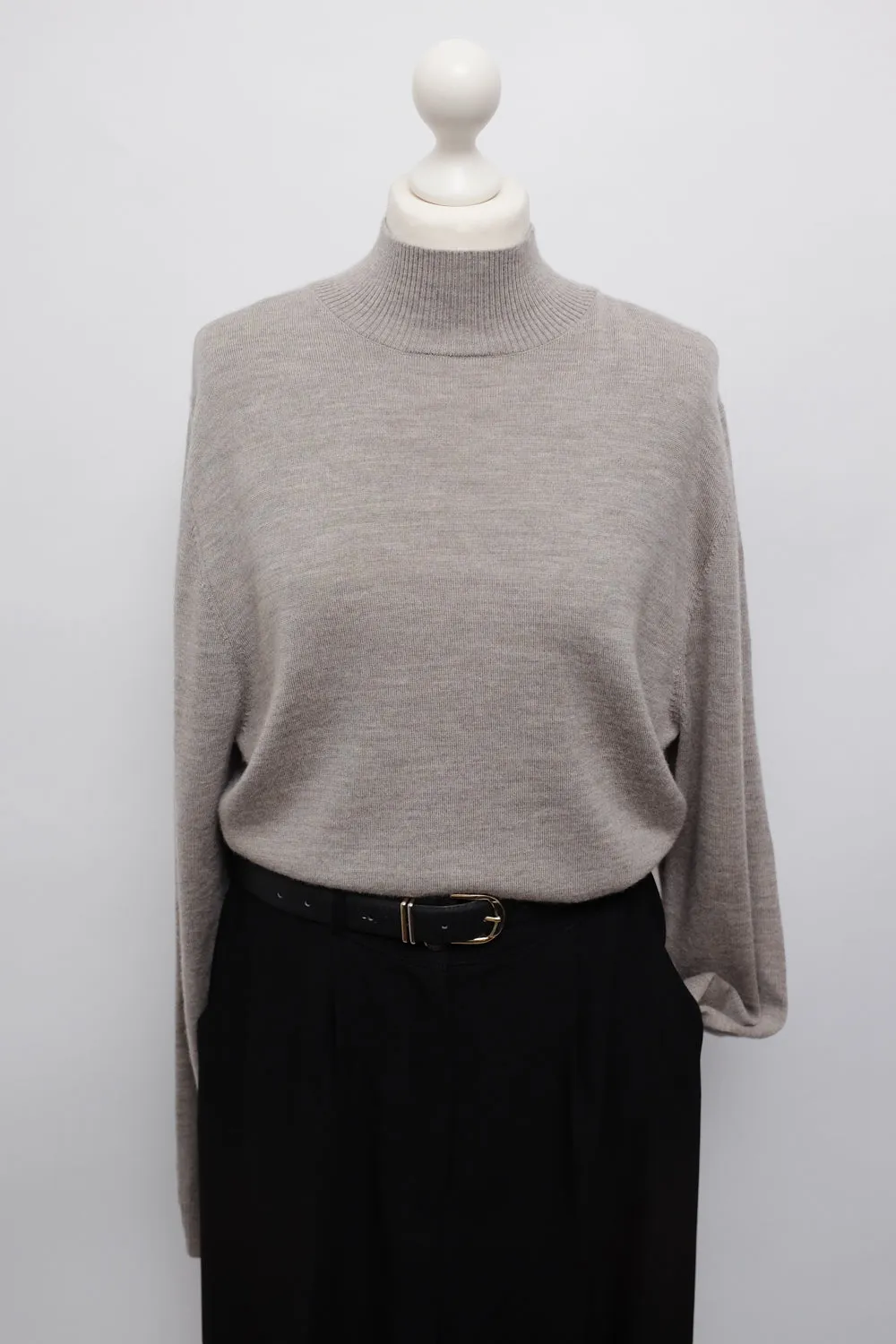 PURE WOOL MOCK NECK DRYKORN SWEATER