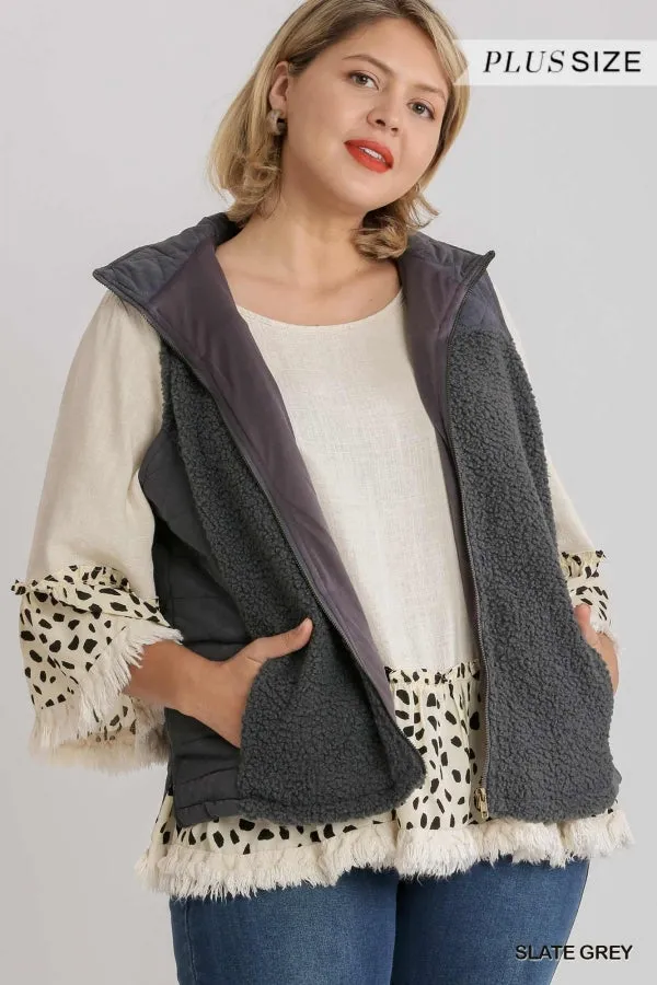 Quilted Vest - grey