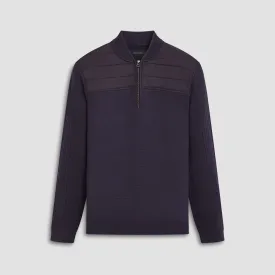 Solid Quarter Zip Sweater