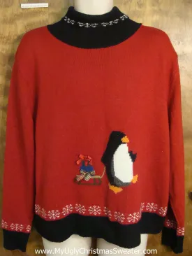 Tacky Penguin Christmas Sweater
