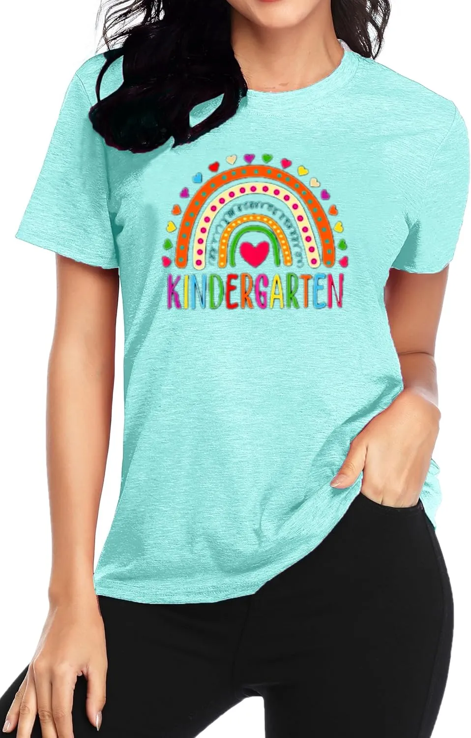 Teacher Life T Shirt for Womens Teach Love Inspire Tshirts Inspirational Teacher Short Sleeve Tees